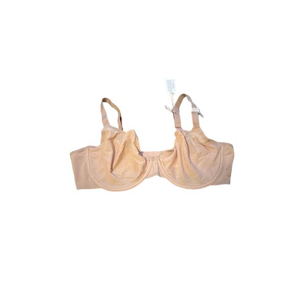 Smoothez by Aerie Balconette Sheer Beige Nude Unlined Underwire Bra Sz 38 DD NEW - Picture 1 of 5